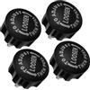 NAMOARLY 4 Pezzi Pull Pin Spring Knob Manopola a Molla per Cyclette, ABS e Ferro, Diametro 18mm, Blocco Regolazione Altezza, Nero, per Cycling Machines e Weight Benches, Ricambio per Home