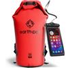 Earth Pak Borsa impermeabile a secco Borsa a compressione Roll Top Dry mantiene gli attrezzi asciutti per kayak spiaggia rafting canottaggio escursionismo, campeggio e pesca con custodia impermeabile