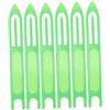 Happyyami 6 Pezzi Ago Riparazione Rete da Pesca Plastico Verde Chiaro | Rete da Pesca Decorativa, Strumento per Tessere Reti, Ago per Riparazione Reti da Pesca