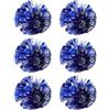 YARNOW 6 Pezzi Pompom Cheerleading, Accessorio Cheerleader in Plastico Manico ad Anello per Dita, Attraente e Facile da Impugnare, per College e Dance Party