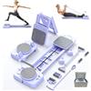 SOFTHOM Pilates Reformer Pieghevole per Casa, Multifunzione Tavola da Pilates, Mini Kit Pilates con Rimbalzo Automatico, Corda Elastica, Sercizi Addominali&Allenamento Completo, Home Gym