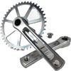 AYBDSJNWSF Guarnitura BB ultraleggera for guarnitura for bici, adatta for da 32T a 50T | Pezzi di ricambio ciclistici for la sostituzione del gruppo pedivella multidente(30T)