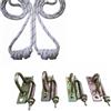 YOGA-NATION Iyengar - Set di corde da yoga con gancio (2 corde lunghe e 2 piccole con 4 ganci con elementi di fissaggio)