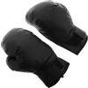 Hemobllo Guanti da Boxe per Neri in Pu e Schiuma per Sparring | Allenamento Arti Marziali, Design Adatto ai Ragazzi, Manutenzione Semplice