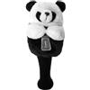 Fzaqwen Copri Testa Mazza da Golf Copertura Driver Protezione Guaina Peluche in Tessuto Morbido con Manicotto per Asta Protezione Durante Trasporto, Panda