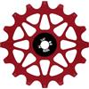 ECVGHD Ruota di ricambio in ceramica con boccole, colore rosso, 14 denti