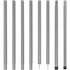 ULTECHNOVO 2 Set Supporto Tenda Telescopico 25mm 2,1m in Ferro Argento, Asta per Tenda da Campeggio e Telo Parasole, Regolabile, Anche Stendibiancheria