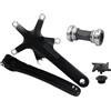AYBDSJNWSF Set pedivella for bicicletta a cinque griffe, 170/172,5 mm 110BCD 130BCD guarnitura sinistra e destra con boccole for bici da strada pieghevole(F130BCD 170MM-BB)