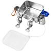 LeeQinersw Scatola Esche Barca Portaesche Portaami Contenitore Tackle in Acciaio Inox con Coperchio Leggero Impermeabile Uso Multifunzione Organizzazione Esche