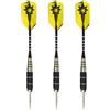 CIMAXIC 3 Pezzi Freccette in Metallo 22g, Punta in Metallo, Placcatura Nichel e Alluminio, Gialle, Portatili e Antiurto, per Principianti e Adulti, Uso Indoor e Outdoor