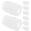 JOINPAYA 8 Pezzi Bocchini di Ricambio Morbidi in Silicone per Boccette Idratazione Ugelli Trasparenti Antigoccia per Bottiglie da Corsa e Sport Beccuccio Inner Hole Soluzione Facile