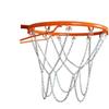KQFCAZRE Griglia a in Robusta Rete da Basket in Durevole Sport per Scuole, Parchi Pubblici, Rete Da Basket In Catena D Acciaio Zincato A 13 Ganci, Colore Argento Brillante