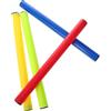 BESPORTBLE Bastoncino per Staffetta da Pista e Campo in Plastica 4 Pezzi | Impugnatura Testurizzata Antiscivolo, Bordi Lisci Arrotondati, Colori Vivaci Colore Casuale