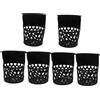 HOLIDYOYO 6 Pezzi Tasca da Biliardo Rete per Tavolo da Biliardo PVC Nera 16x14x11cm