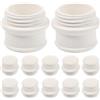 COLLBATH 12 Pezzi Ricambio Ugello per Lampada a Cherosene, Testa Parti Olio | Colore Beige, in Ceramica, Portatile e Leggero, Finitura Curata, Pezzo Singolo