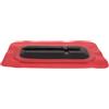 FRCOLOR Supporto per Pinna da Paddle Board in PVC Rosso, Adattatore Scatola Pinna con Protezione Tavola, Compatibile per Surfboard Fin Box e SUP Gonfiabili
