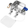 Sharplace Scatola per Esche per Pescatori in Barca: Montabile, Multifunzionale, Portatile, con Coperchio, Leggera, Realizzata in Acciaio Inox.