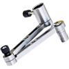 ZEPFJHE Vassoio porta esche con foro da 17 mm per sedia da pesca, colore argento