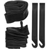GLEAVI Kit Camera D'aria per Bicicletta, Camera D'aria Bici per Mountain Bike 12 Pollici, 20x1.75/2.125, Nero, Gomma e Abs, Leve Smontagomme