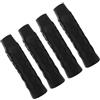 HEANUJJ 4 Pezzi Grip per Pickleball Impugnatura per Racchetta in Silicone Nero a Nido d'Ape Esagonale Assorbe L'umidità e Traspirante per Manico Racchetta da Tennis
