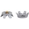 ZEPFJHE 2lots, tacchetti da golf, con filettatura in metallo, per camminare, colore: grigio