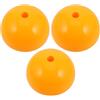 TOVINANNA 3 Pezzi Supporto per Pali da Allenamento Calcio in Plastica Giallo Resistente Uso Ripetuto per Allenamento Sportivo Indoor Facile Stoccaggio