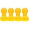 JEWEDECO Cappucci per Trampolino 4 Pezzi in Plastica Gialla