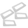 WRITWAA 4 Pezzi Toppa Slot Pinna per Paddleboard, 9 Pollici, PVC Bianco | Riparazione Rapida, Portatile e Facile Installazione, per Sport Acquatici