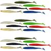 TEHAUX 21 Pezzi Esche Artificiali Morbide da Pesca 9cm, 2, 6g, PVC | Torsione a T, Forma Speciale, Leggere, senza Odore Sgradevole Colore Casuale