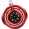 WAGHAVEN Camping Direction - Bussola da viaggio, colore: Rosso
