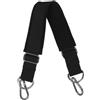 HAPINARY Cinghia Pilates con Anelli e Ganci, Nera, in Nylon Regolabile | -ring, Cuciture Rinforzate, Doppio Aggancio, per Yoga e Riabilitazione