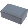 TISHITA Pilates Box Cuscino di Supporto Pilates Blocchetto Attrezzo Compatto Imbottito in Legno E Pelle Pu con Superficie Stabile per Posizionamento Corretto, Grigio Scuro
