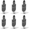 WRITWAA 6 Pezzi Bersaglio Metallico Piccolo per Tiro al Bersaglio, per, in Metallo, Portatile e Compatto, per Allenamento di Precisione
