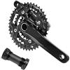 AYBDSJNWSF Guarnitura for mountain bike a tripla velocità 3x9S 3x10S, pedivella 104/64BCD 170mm con corona(3x10S CRANKSET-BB)