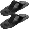 GLEAVI 2 Pezzi Maniglia di Sicurezza per Kayak e Canoa, Maniglia di Trasporto Marina, Materiale Nero, Impugnatura Ergonomica Morbida, Patch Cinghia Integrata, per Pesca e Stand Up Paddle