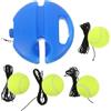 Kisangel Tennis Practice Rebounder Tennis Rebounder Trainer Rete Rimbalzante Portatile in Plastica con Base Stabile Principianti e Giocatori Avanzati