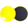 Fxzqgnh Sliding Discs Compatto Dischi Scorrevoli Portatile Dischi da Fitness con Lato Liscio per Appassionati di Pilates, Palestra, Yellow