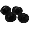SOESFOUFU 4 Pezzi Fibbia in PVC per Fissaggio Corde su Barche Gonfiabili e Kayak, Facile Installazione, Versatile per Giochi Gonfiabili e Viaggi, Colore Nero