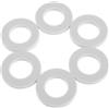 Abaodam Tappo di Scarico Refrigeratore in ABS 6 Pezzi Guarnizione in Silicone per Sostituzione Facile, Accessorio Bianco per Viaggi Lunghi e Feste