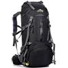 Autilyshop Zaino da trekking da 50 l, impermeabile, in nylon, da viaggio, campeggio, grande capacità, per sport all'aria aperta, arrampicata, con scomparto inferiore per scarpe, per uomini e donne