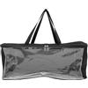 SUPVOX Borsa Facile da Trasportare Organizer per Cappelli da Baseball Nera con Finestra Trasparente, Oxford e Pvc per Viaggi e Uso Quotidiano