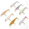 Generic 7 pezzi 6,5 cm 3,8 g set di esche da pesca per pesciolini esche artificiali realistiche con occhi olografici 3D e corpo in ABS per pesca in acqua salata acqua dolce lago fiume