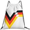 Eichenherz Germania - Sacca sportiva moderna, 32 x 41 cm, colore: nero/rosso/oro
