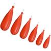 WRITWAA 6 Pezzi Tappo per Esercizi di Pesca, Fishing Practice Casting Plug in PVC Arancione, Riutilizzabile, Set 1, per Principianti, Pesca in Acqua Dolce e Allenamento del Lancio