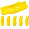 Kisangel 5 Set Protezione per Lame Trivella da Ghiaccio in Plastico ABS Portatile Senza Assemblaggio Cinturino per Pesca sul Ghiaccio Accessorio Pratico e Resistente