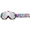 O'NEAL | Occhiali da bici e motocross | Bambini | MX MTB DH Freeride | Cinturino regolabile, comfort ottimale, ventilazione perfetta | B-30 Youth Goggle Crank | Nero Multi a specchio | Taglia unica