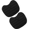 Kisangel 2 Pezzi Cuscino per Kayak in Spugna Resistente all'Usura Supporto Schiena Facile da Installare per Canoa attività All'aperto Colore Nero