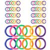 SWETRACE 60 Pezzi Anelli per Gioco Bottiglie in Plastica, Set da Lancio