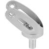 ibasenice Staffa per Ruota Design Facile da Usare in Lega di Alluminio Argento Skateboard Supporto Robusto e Durevole per Giovani Skateboarder