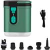 harayaa Pompa Elettrica Portatile Pompa Ricaricabile Compressore Gonfiatore Mini Pompa con Batteria 4000 mAh Ugelli Pannello di Controllo Chiaro Adatta per Campeggio Piscina Gommone
